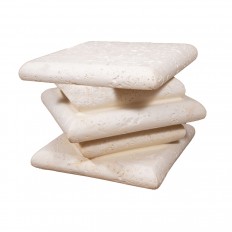 Small cantilevered limestone table